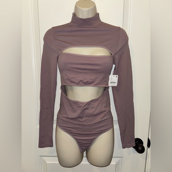 Free People Brown Long Sleeve Bodysuit - Picture 1 of 4
